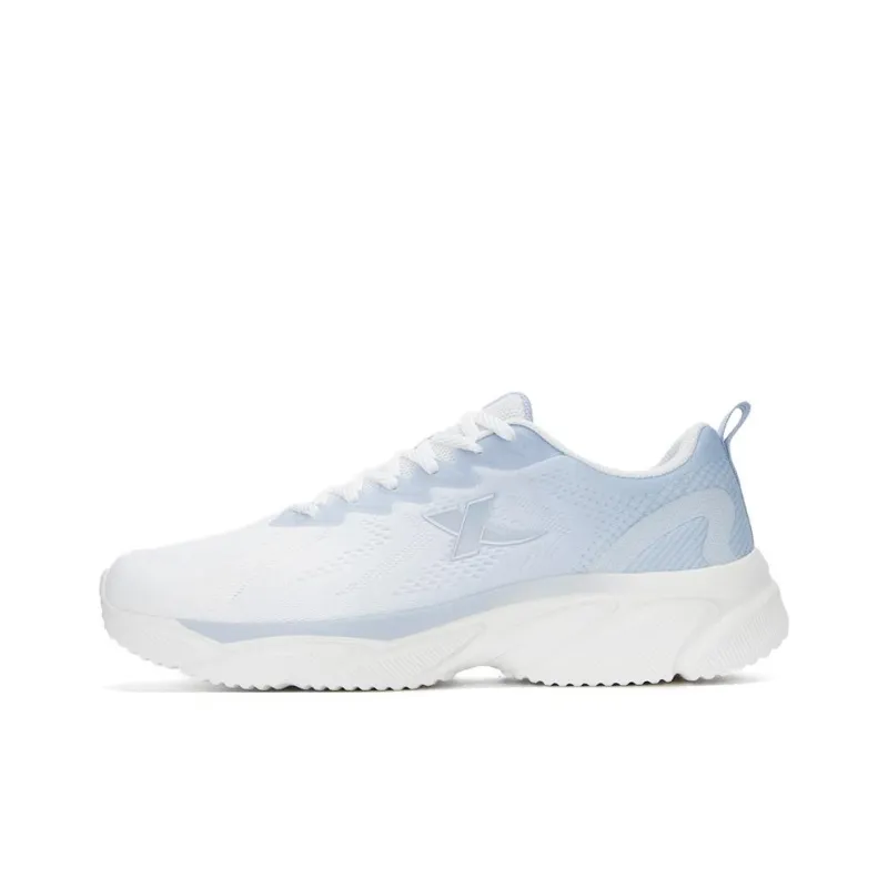 XTEP Feather Fashion Anti Slip Wear Resistant Low Top Running Shoes Men's White Blue-0