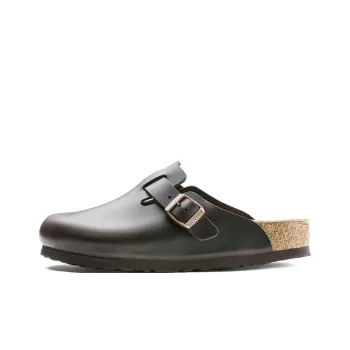 Birkenstock Boston Soft Footbed Smooth Leather Amalfi Testa Di Moro Brown