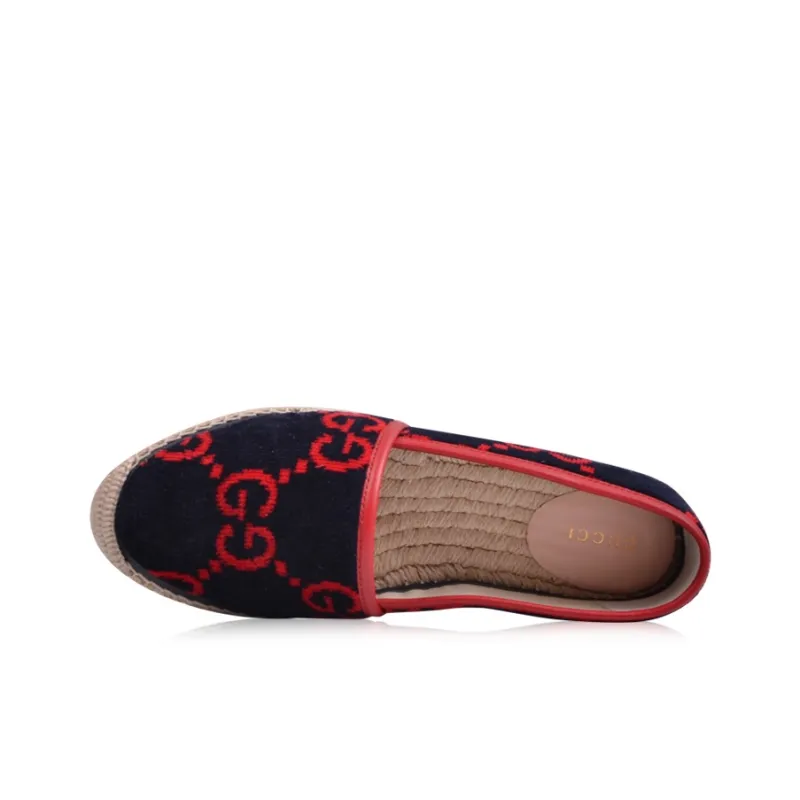 GUCCI Casual Single Shoes Women's Black Red-3