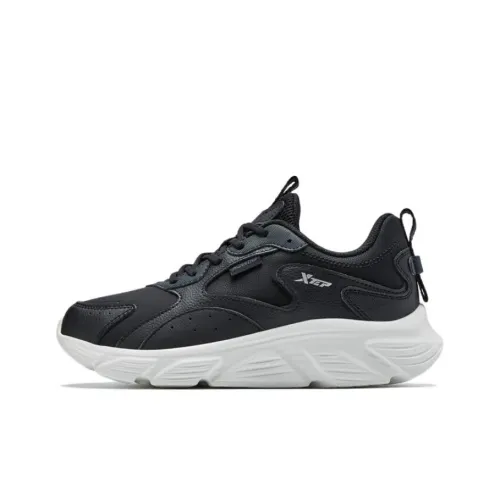 XTEP Cushioning, Slip Resistant, Abrasion Resistant, Lightweight, Rebound Low Top Running Shoes Women's Black
