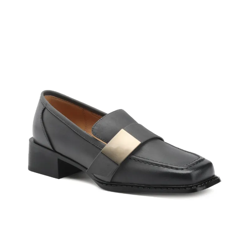 Naiyee Loafers Women's Low Top Black, Gray, Earth Yellow-8