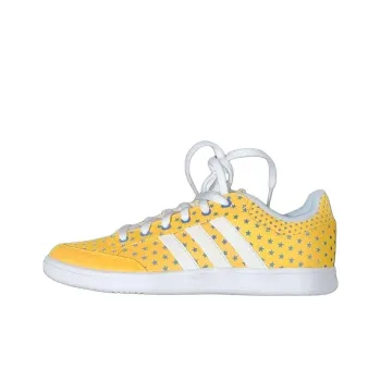 Adidas Anti-Slip Wear-Resistant Low-Top Tennis Shoes Women's Yellow White