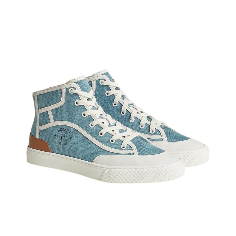 HERMES Get Up Stylish Skateboarding Shoes Men's Light Blue-2