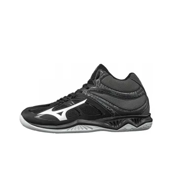 Mizuno Thunder Blade 2 Anti Slip Wear Resistant Mid Top Volleyball Shoes Gray Black White