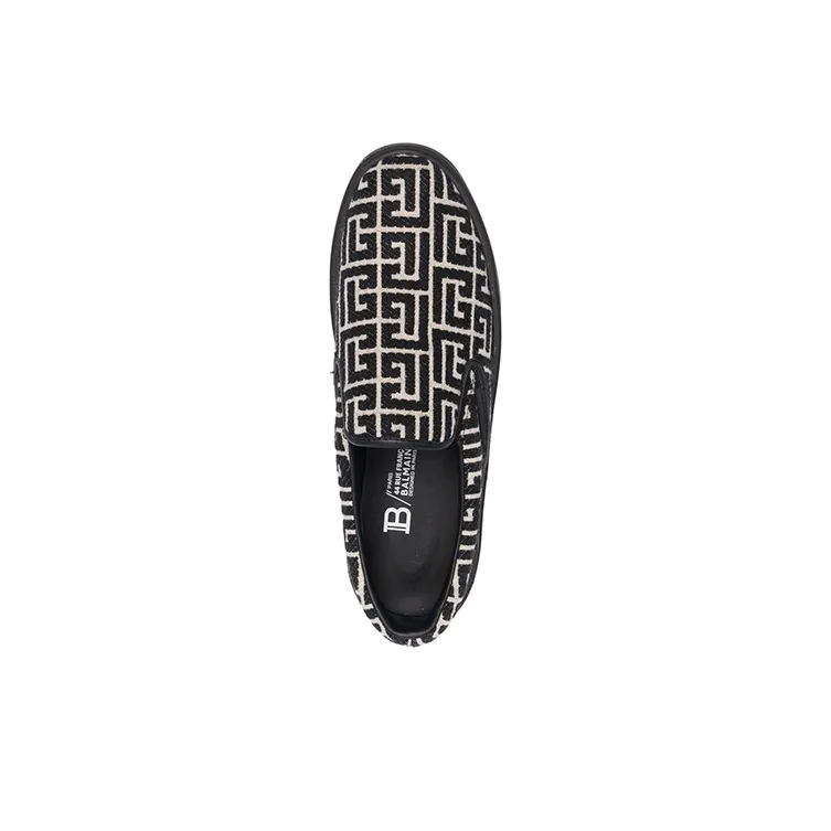 BALMAIN Men's Casual Shoes Men Low Top Black-4