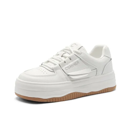 C°BANNER Skateboard Shoes Women's Low-Top White