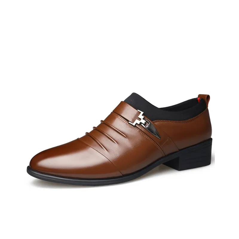 Bindu Dress Shoes Men Low Top Black/Brown-5