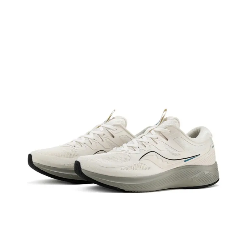 Saucony Lancer 2 Cushioning Anti Slip And Wear Resistant Low Top Running Shoes Unisex Beige Green-2