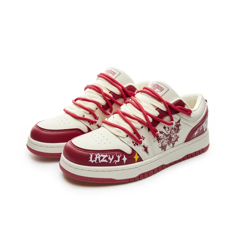 LAZY BONS Abrasion Resistant Breathable Low Top Skateboard Shoes Unisex-13