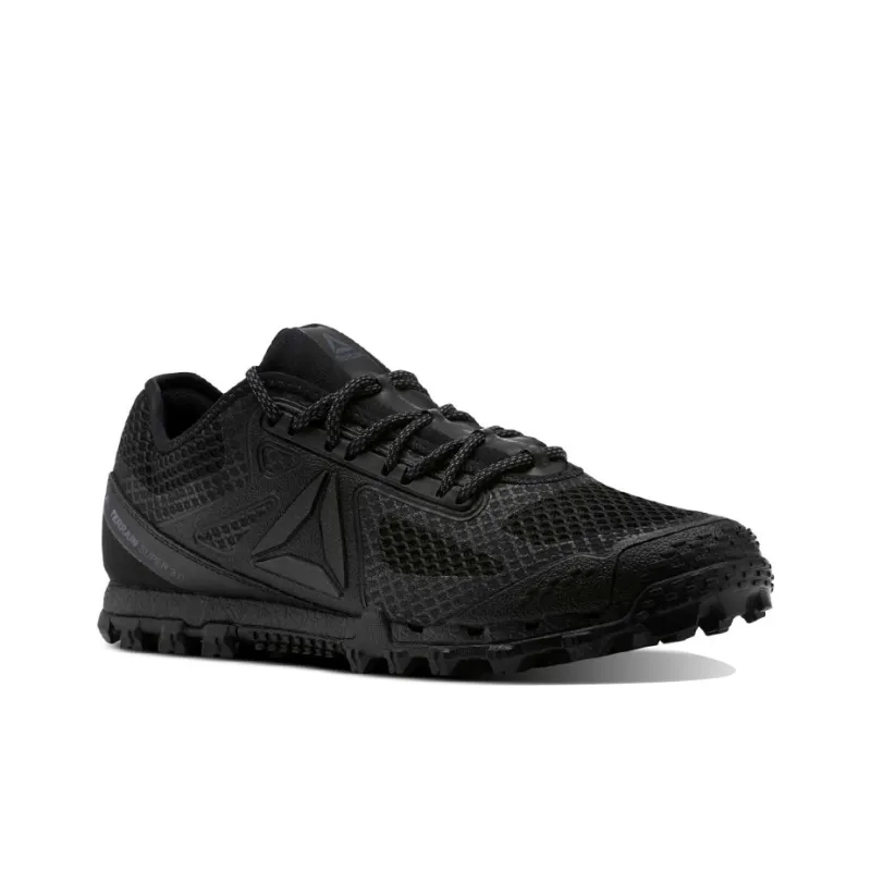 Reebok All Terrain Super 3.0 Wear-Resistant Low-Top Running Shoes Men's Carbon Black-2