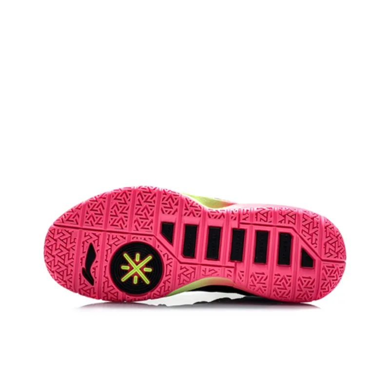 LiNing Way Of Wade Cushioning Rebound Low-Top Basketball Shoes Men's Black Pink-4