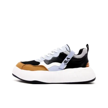 Anthony Miles Men's Casual Shoes Men Low Top Black Orange
