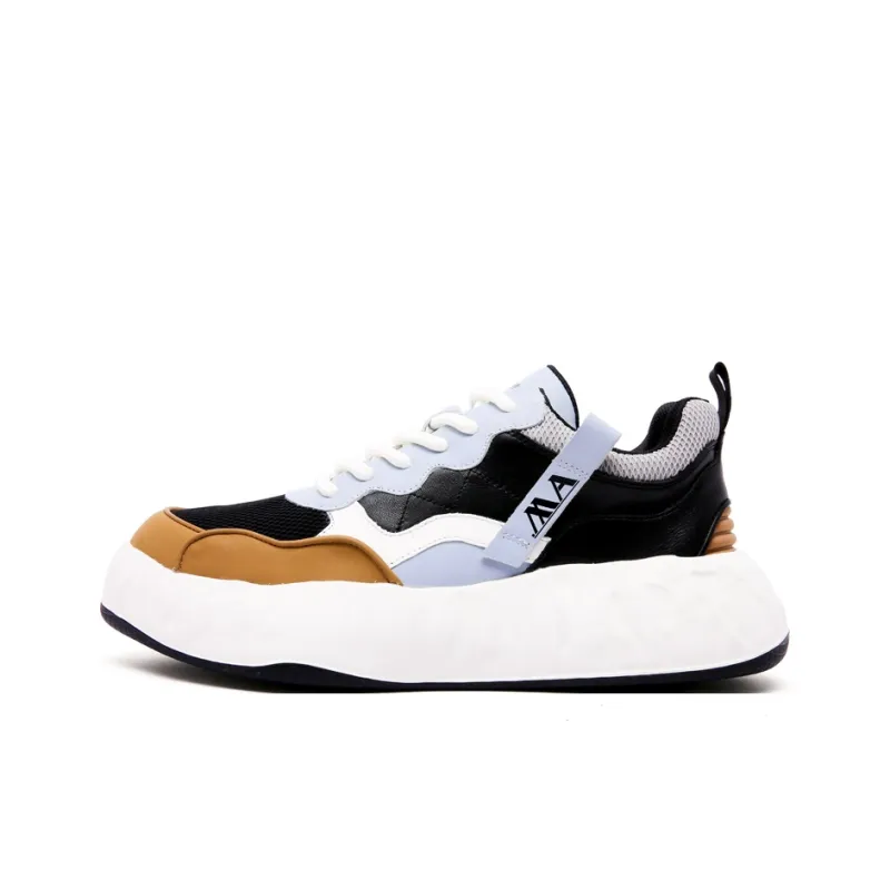 Anthony Miles Men's Casual Shoes Men Low Top Black Orange-0