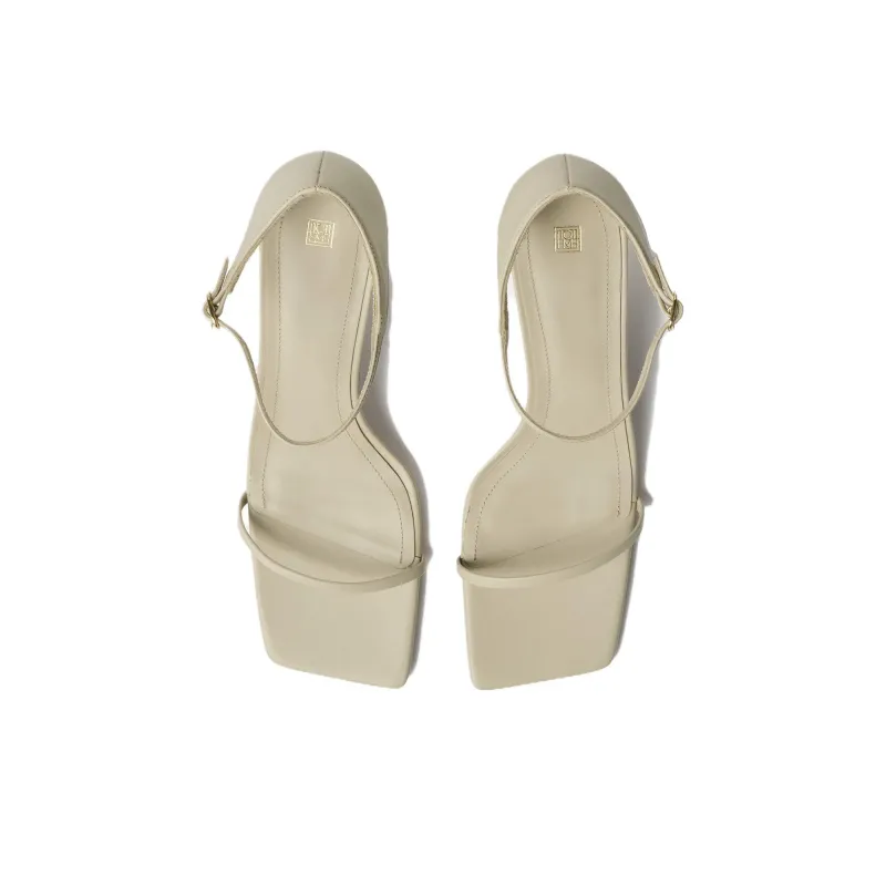 TOTEME Kitten-heel Leather Sandals Women's-4