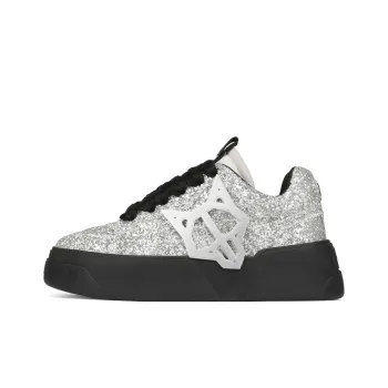 Naked Wolfe Kosa Low-Top Stylish Skateboarding Shoes Men's Silver
