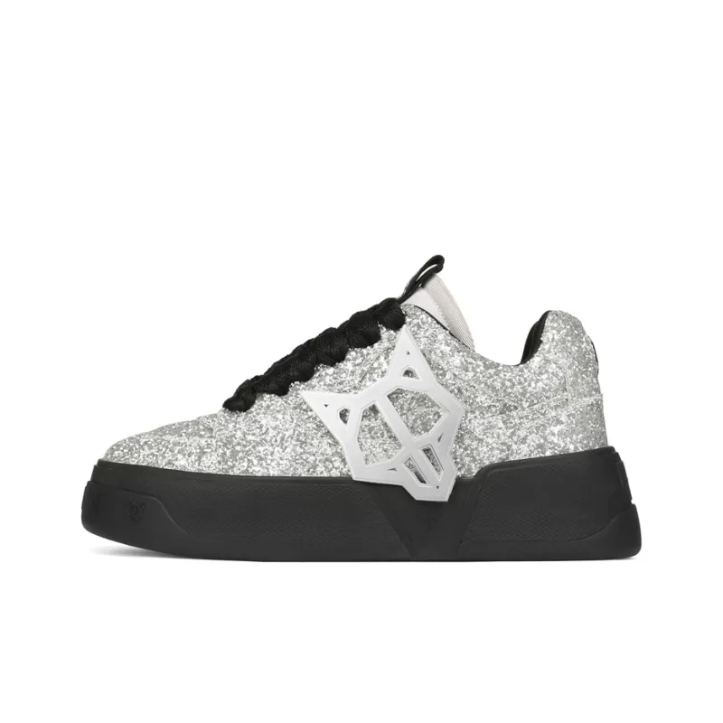 Naked Wolfe Kosa Low-Top Stylish Skateboarding Shoes Men's Silver-0
