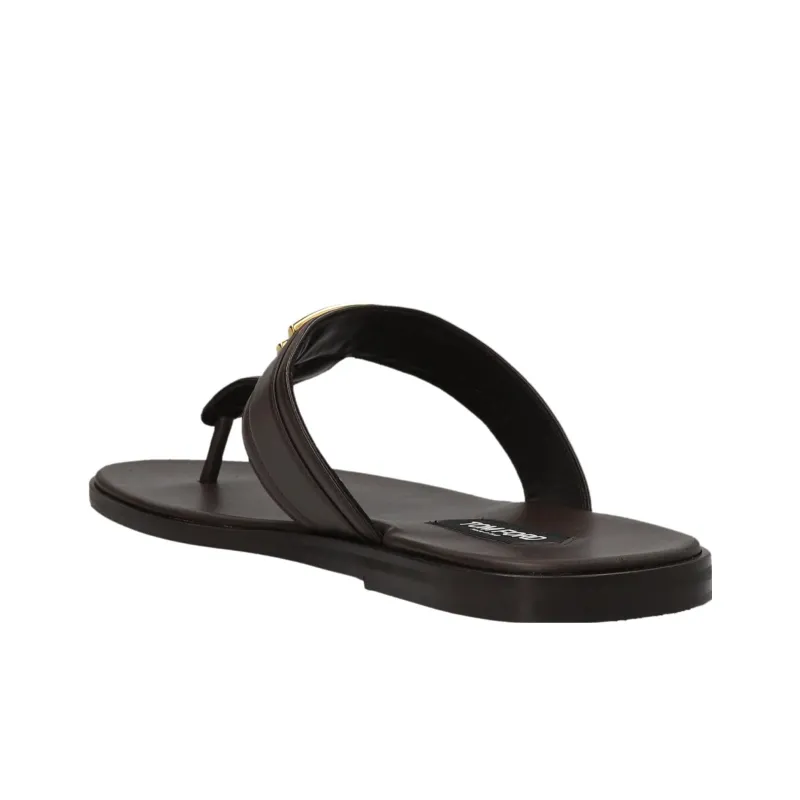 TOM FORD Logo-plaque Flat Slides-2