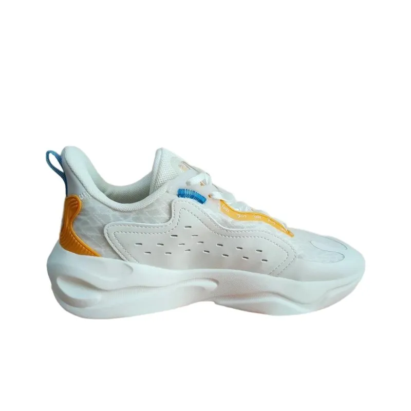 FENDER Anta Cushioning Anti-Slip And Wear-Resistant Low-Top Sports Casual Shoes Women's Yellow White-1