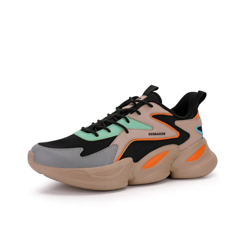 QIAODAN Anti Slip Wear Resistant Low Top Running Shoes Men's Sand Umber Black-2