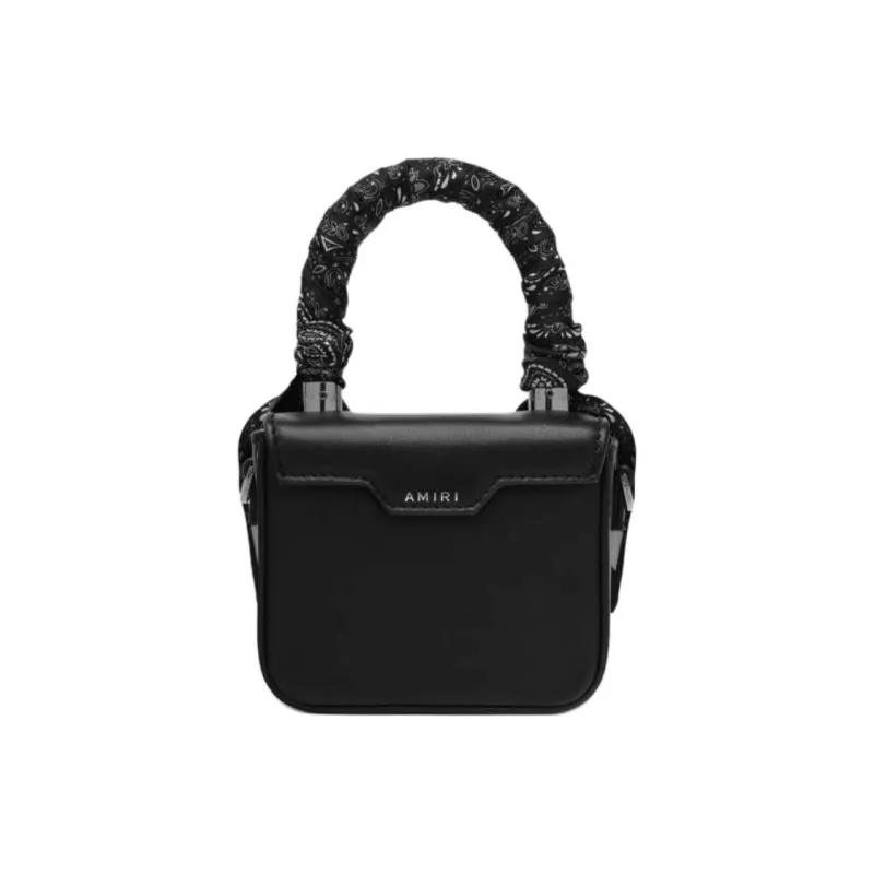 AMIRI Leather Shoulder Bag, Crossbody Bag, Handbag Regular Women's Black-3