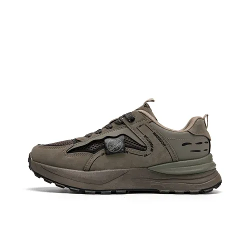 WARRIOR Casual Shoes Women's Low-Top Light Khaki Black