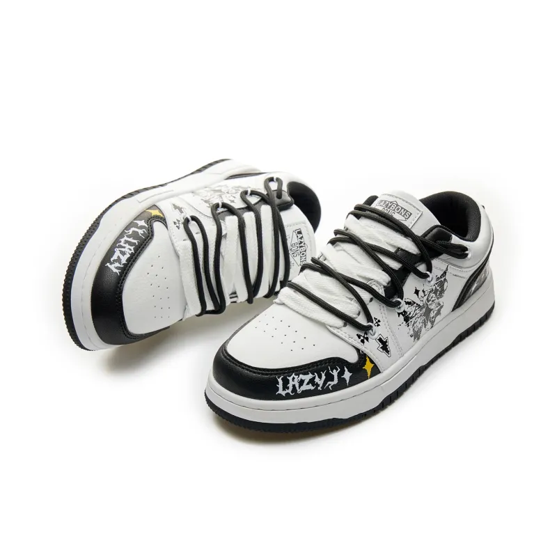 LAZY BONS Abrasion Resistant Breathable Low Top Skateboard Shoes Unisex-21