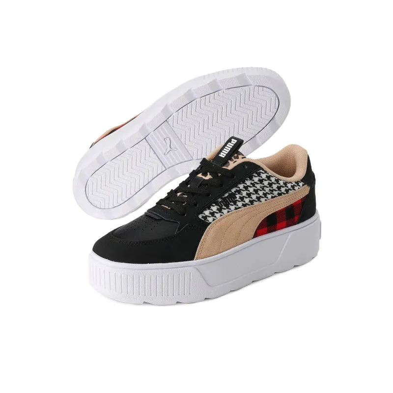 PUMA Karmen Carmen Liber Anti-Slip Wear-Resistant Low-Top Skateboard Shoes Women's Black Brown-4