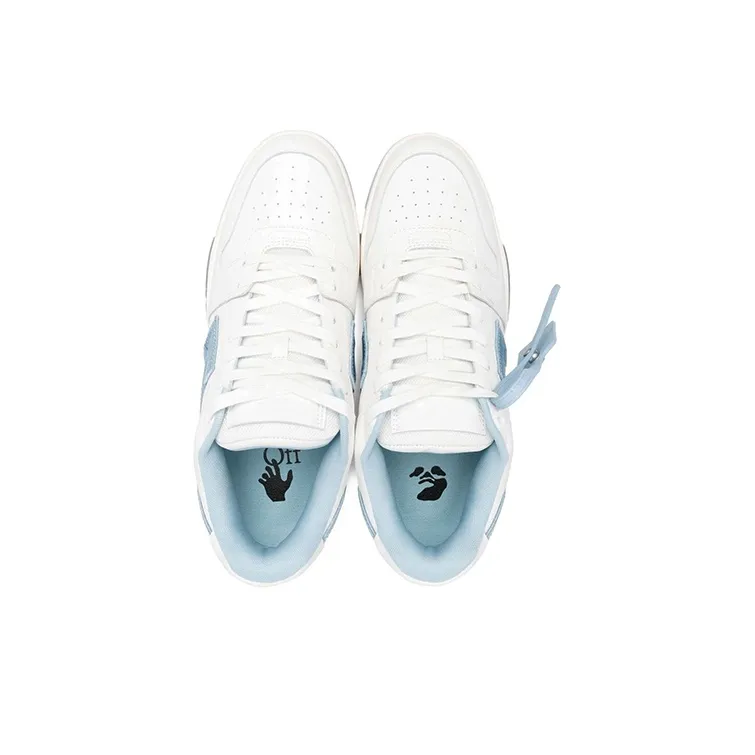 OFF WHITE Out Of Office Ooo Low Tops Embroidered Arrow White Light Blue-4