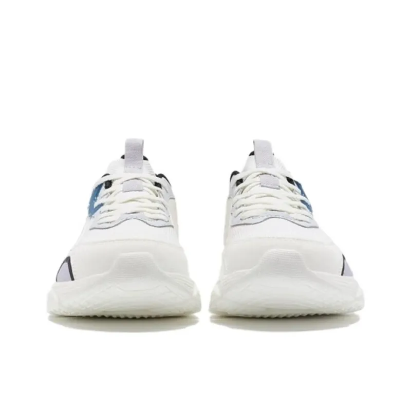 XTEP Durable Breathable Low Top Running Shoes Men's Sail White Stone Gray-4
