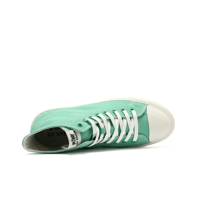 PONY Anti Slip And Wear Resistant Lightweight High Top Canvas Shoes Unisex Fruit Green-3
