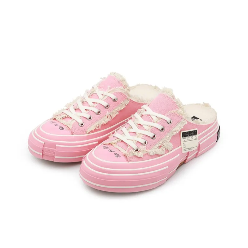 VESSEL G.O.P. Slip On Durable Breathable Low Top Skateboard Shoes Unisex Pink-1