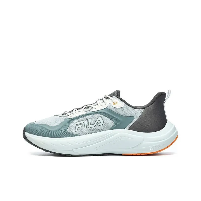 FILA WOLF Wolf Anti Slip And Wear Resistant Lightweight Low Top Casual Shoes Men's Pearl Blue-0