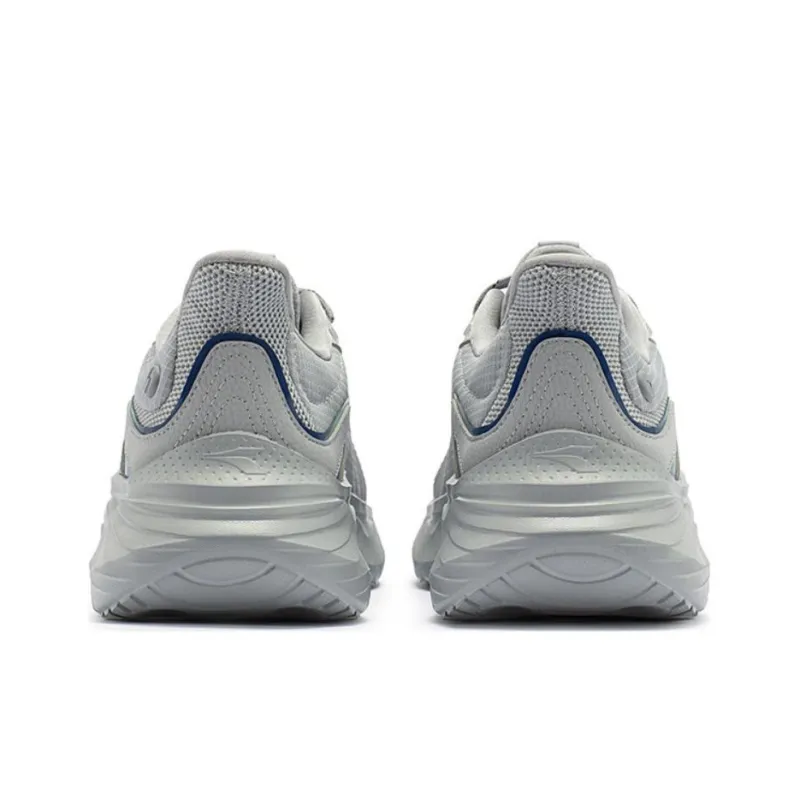 361° Anti Slip And Wear Resistant Breathable Low Top Running Shoes Men's Gray Blue-3