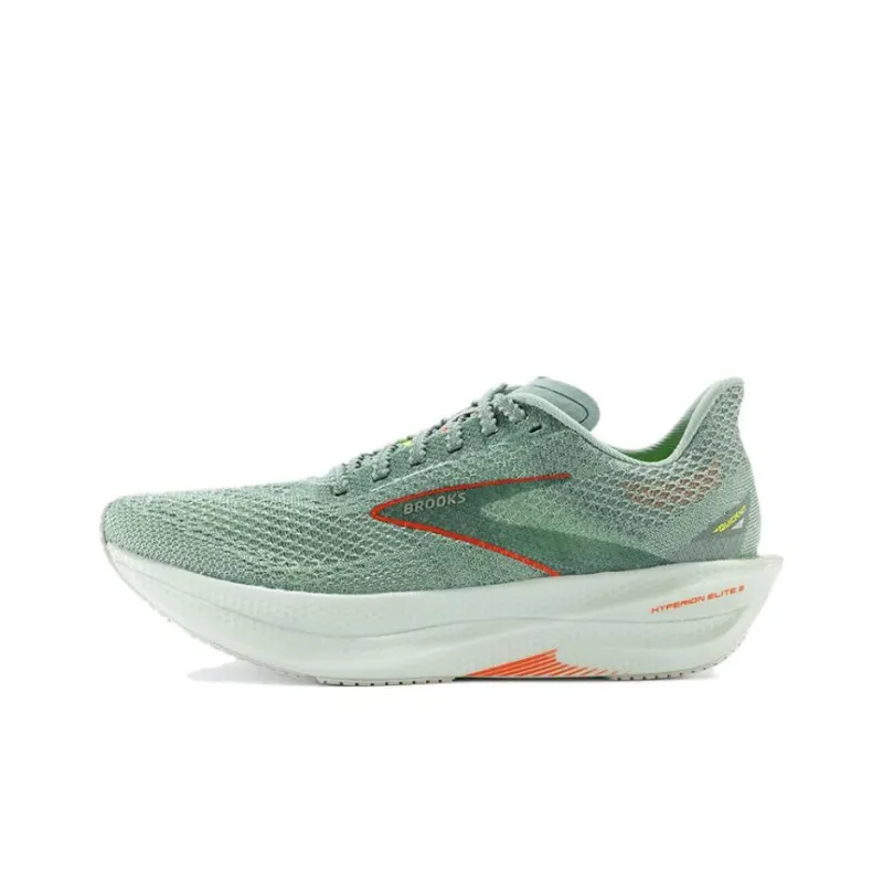 Brooks Anti Slip Wear Resistant Low Top Casual Running Shoes Unisex Green-0