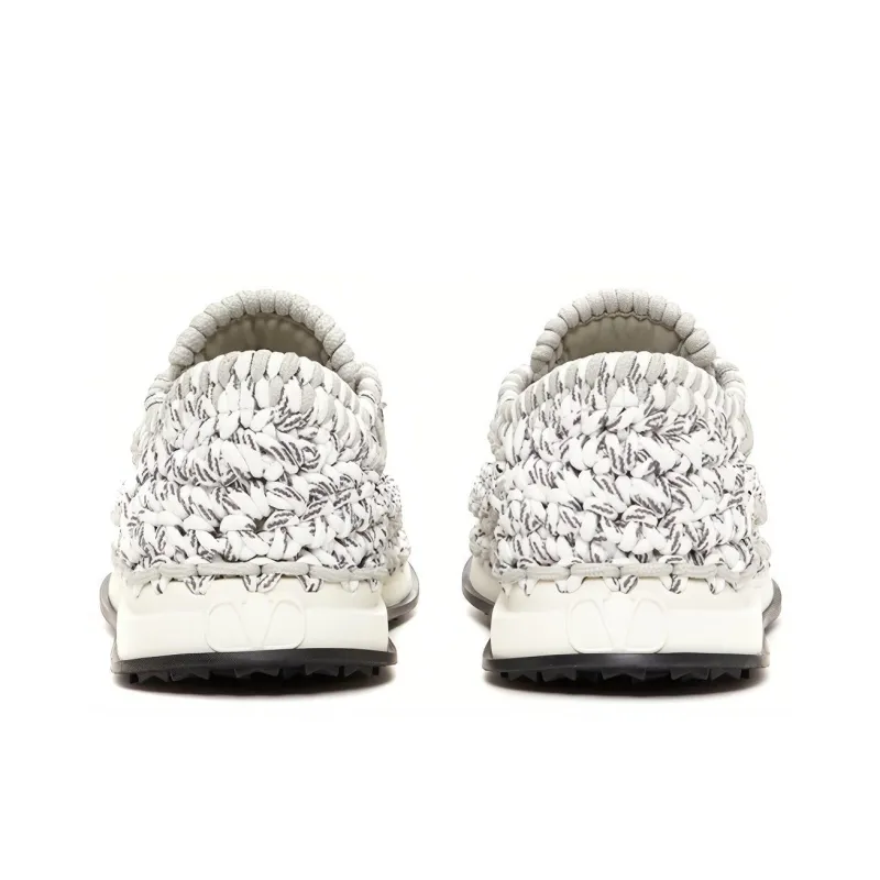 Valentino Crochet Sneakers 'Grey'-4