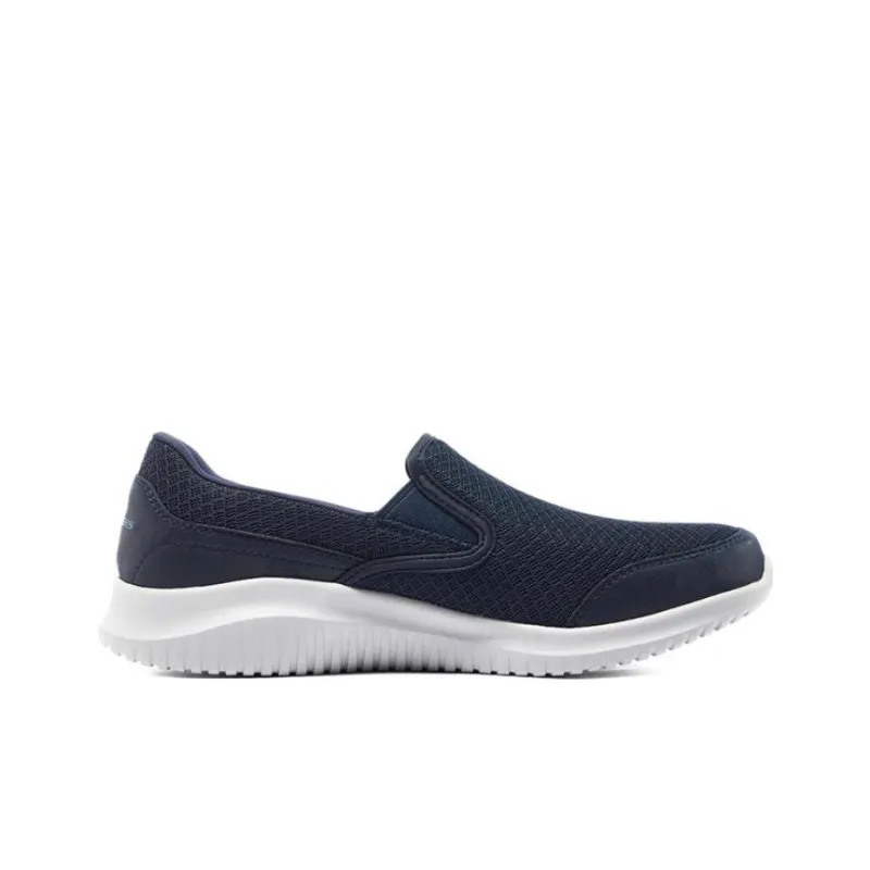 Skechers Cushioning Anti Slip Wear Resistant Breathable Lightweight Rebound Low Top Casual Shoes Men's Marine Blue-1