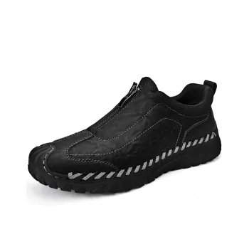 Laoks Men's Casual Shoes Men Low Top Black/Khaki