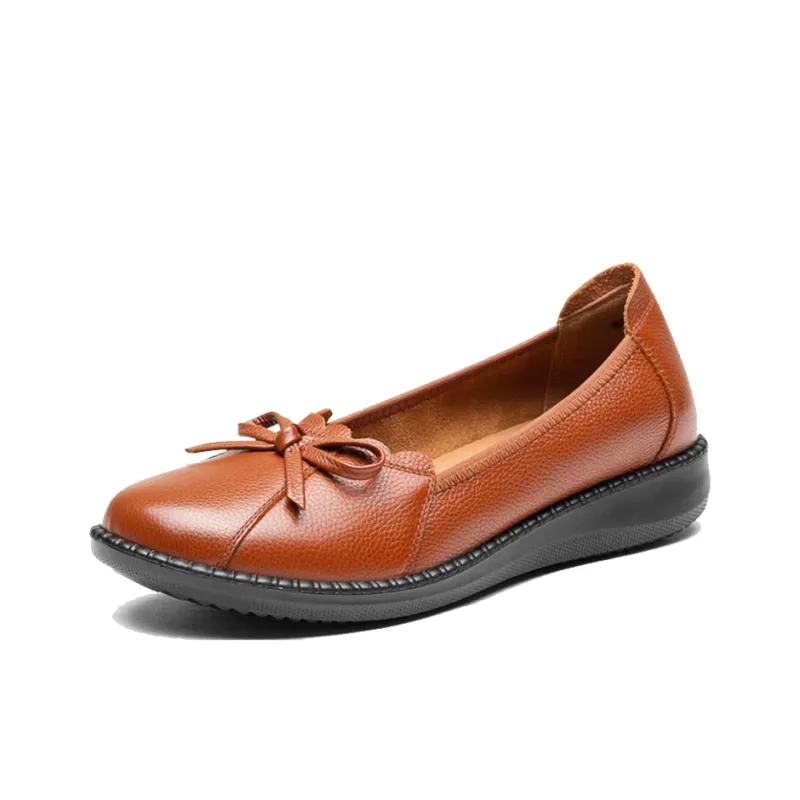 AOKANG Casual Single Shoes Women's Earth Yellow-1