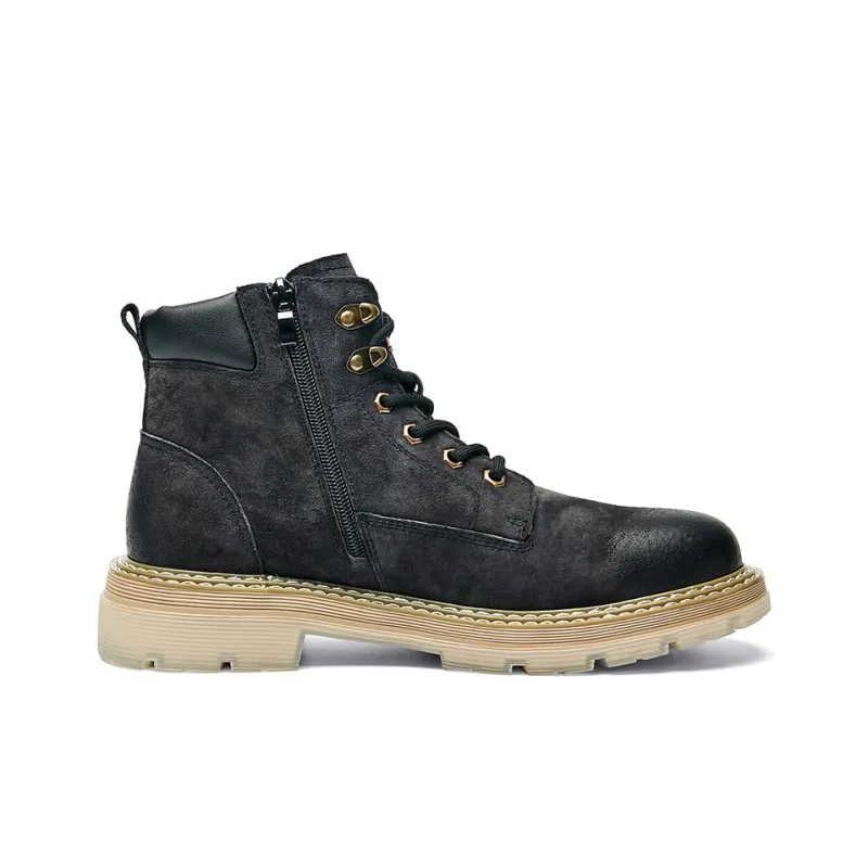 Jeep Martin Boots Men Smoke Gray/Purple Gray/Khaki-15