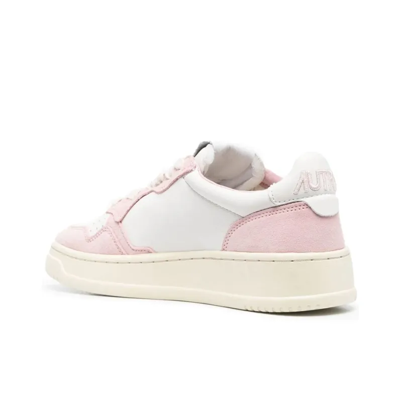 AUTRY Open Low Leather Suede 'Pink' Women's-2