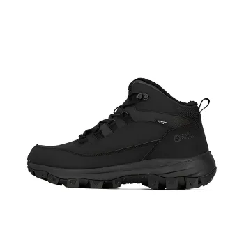 Jack Wolfskin Anti Slip Wear Resistant Mid Top Outdoor Shoes Men's Black