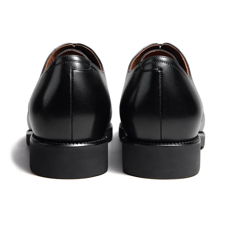 Zuti British Style Brogues Oxford Shoes Casual Shoes Men's Black-3