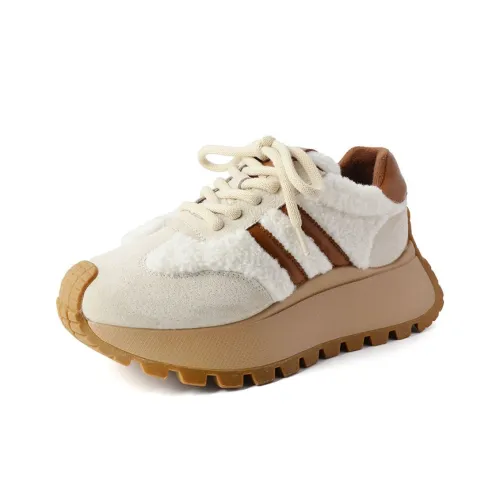 HUANAI Chunky Sneakers Women's Low-Top