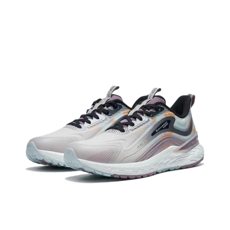 XTEP Cushioning Rebound Low-Top Running Shoes Women's Gray Black-1