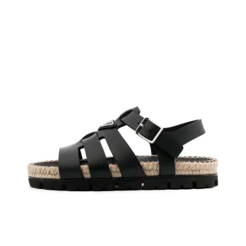 PRADA One Strap Sandals Women's Black