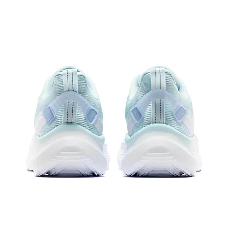Erke Anti Slip Wear Resistant Low Top Casual Running Shoes Women's White Blue-2