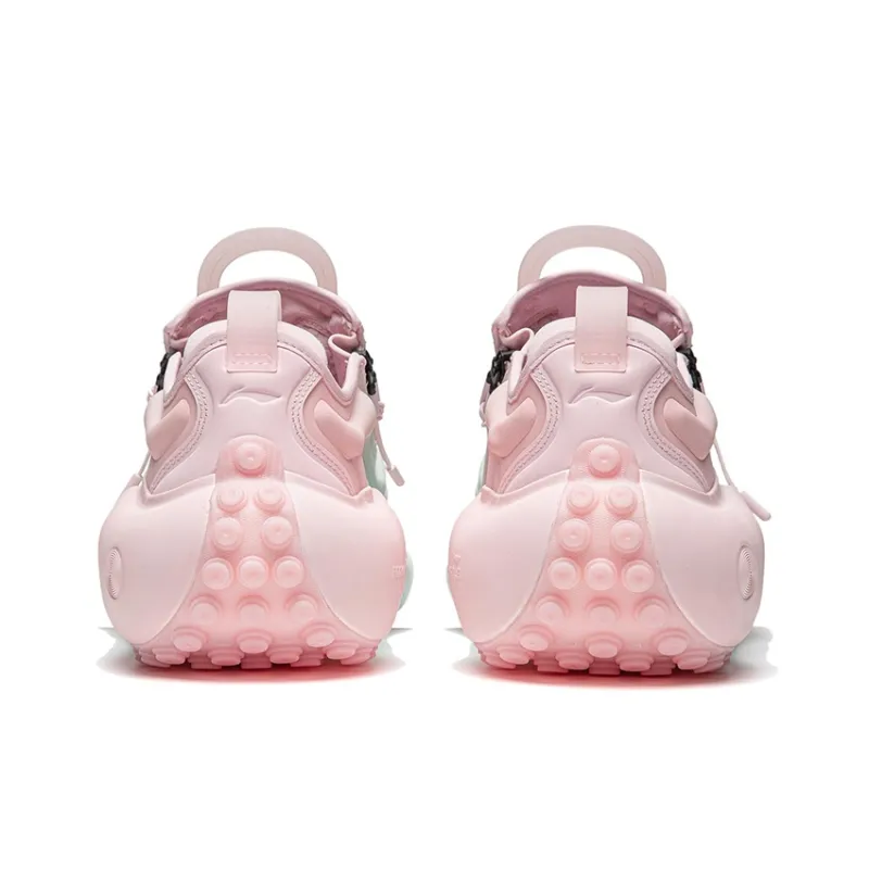 LiNing Pangu Flow Cushioning, Abrasion Resistant, And Resilient Properties Low Top Casual Shoes Unisex Cotton Candy-5