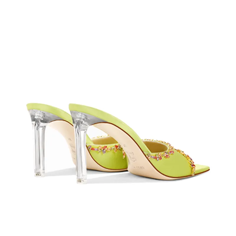 SHUDAIER Slide Slippers Women's Green-2