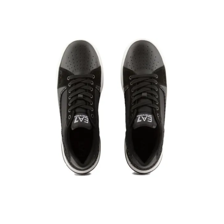 Ea7 EMPORIO ARMANI Lace-up Leather Sneakers-4