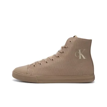 CKJ CALVIN KLEIN JEANS High-Top Skateboard Shoes Men's Brown